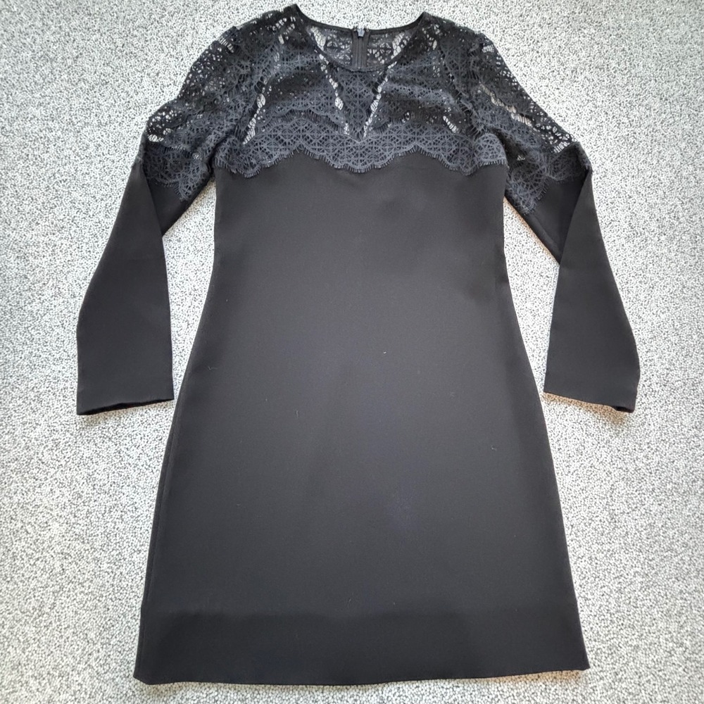 Diane von Furstenberg Dahlia Black Lace Dress Sz 2 Romantic Whimsygoth NWT $425 - Picture 2 of 16